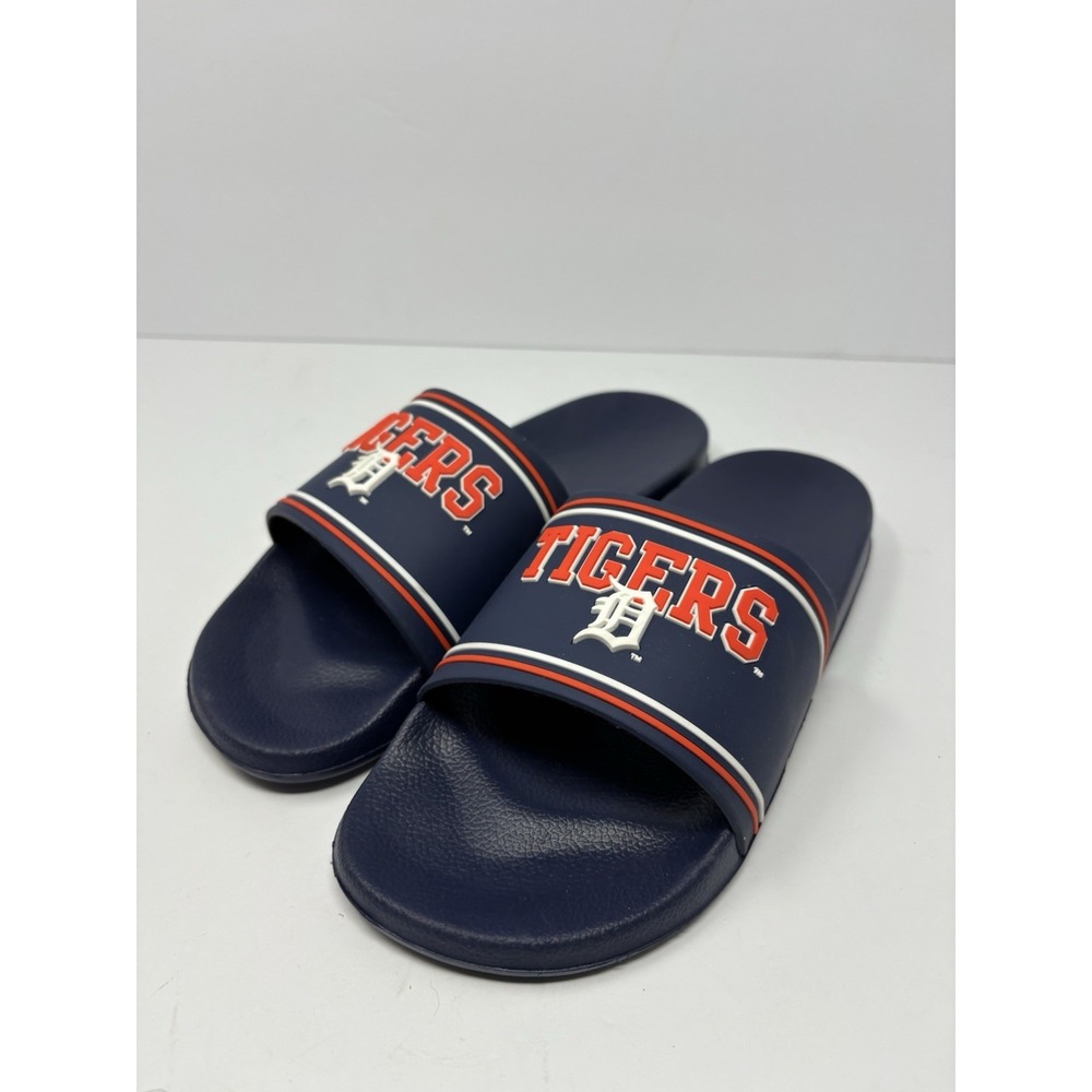 Detroit Tigers Men's Slide Sandals Size Medium 9-10 MLB Baseball Shoes